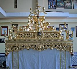 Taller de Dorado Nuestra Señora del Carmen decoraciones religiosas