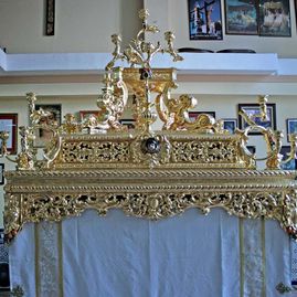 Taller de Dorado Nuestra Señora del Carmen servicio de restauración de pasos 2