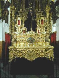 Taller de Dorado Nuestra Señora del Carmen paso del Nazareno de la O de Triana